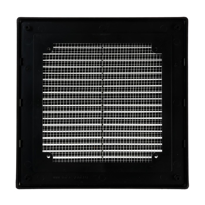 Решетка вентиляционная "ВИЕНТО" 2121ВР, 210х210 мм, с сеткой, разъемная, черная