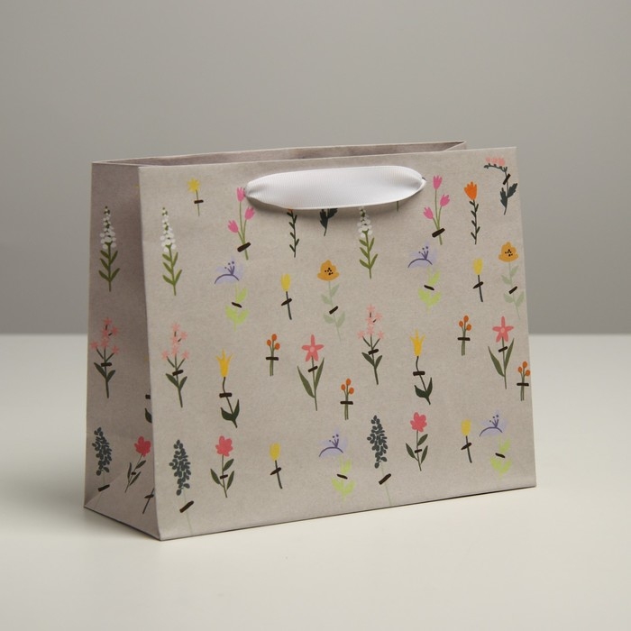 Пакет подарочный крафтовый, упаковка, &laquo;Для тебя&raquo;, 22 х 17,5 х 8 см