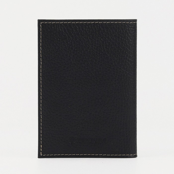 Обложка для автодокументов TEXTURA, цвет чёрный