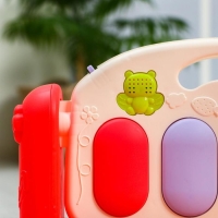 Развивающий коврик &laquo;Игра малыша&raquo;, с пианино, круглый, розовый