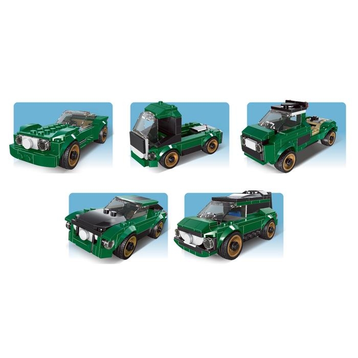 Конструктор блочный «Спорткар»,195 деталей, 10 вариантов сборки Конструктор блочный «Спорткар»,195 деталей, 10 вариантов сборки