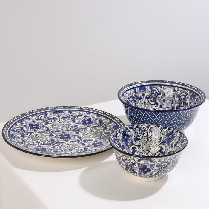 Салатник керамический Доляна «Дайра», 680 мл, d=16 см, цвет серый Салатник керамический Доляна «Дайра», 680 мл, d=16 см, цвет серый