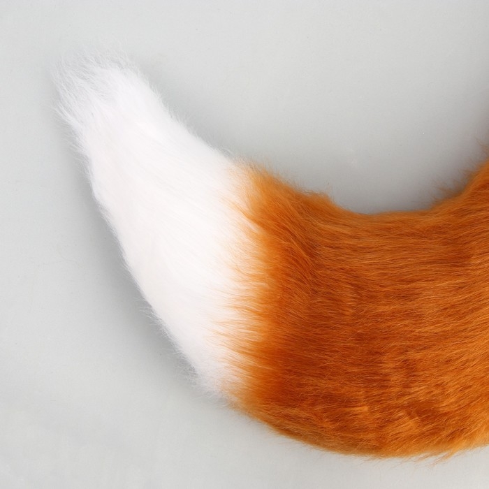 Карнавальный набор «Лиса аниме», рыжий, 2 предмета: хвост, ушки Карнавальный набор «Лиса аниме», рыжий, 2 предмета: хвост, ушки