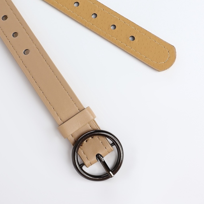 Ремень жен 03-01-03-01 Июнь13, 1,6*0,3*110 см, Люверсы, пряжка т-металл, 1 прокол, бежевый 1067008 Ремень жен 03-01-03-01 Июнь13, 1,6*0,3*110 см, Люверсы, пряжка т-металл, 1 прокол, бежевый 1067008