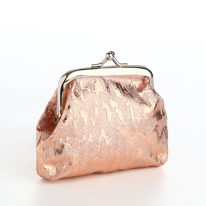 Кошелёк женский на фермуаре, цвет бронзовый Кошелёк женский на фермуаре, цвет бронзовый