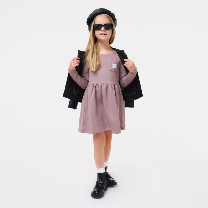 Платье детское KAFTAN "Dream" р.30 (98-104), коричневый