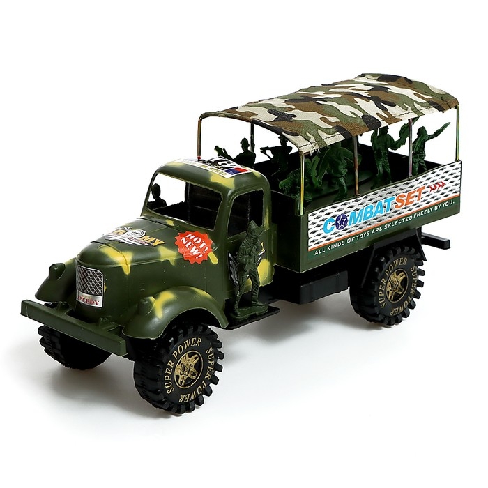 Грузовик инерционный «Армия», с солдатами Грузовик инерционный «Армия», с солдатами