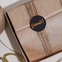 Наклейки для бизнеса «Спасибо», 250 шт, 2 х 2 см Наклейки для бизнеса «Спасибо», 250 шт, 2 х 2 см