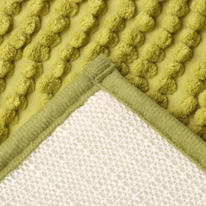 Коврик для ванной Этель Букли цвет зеленый, 38х58 см