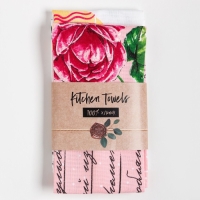 Набор кухонных полотенец Доляна &laquo;Для тебя&raquo;, 35х60см-2шт, 100% хлопок