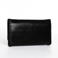 Кошелёк женский на кнопке, цвет чёрный Кошелёк женский на кнопке, цвет чёрный