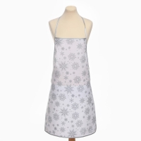 Фартук Доляна Снежинки серебро 70*80 см, 100% п/э