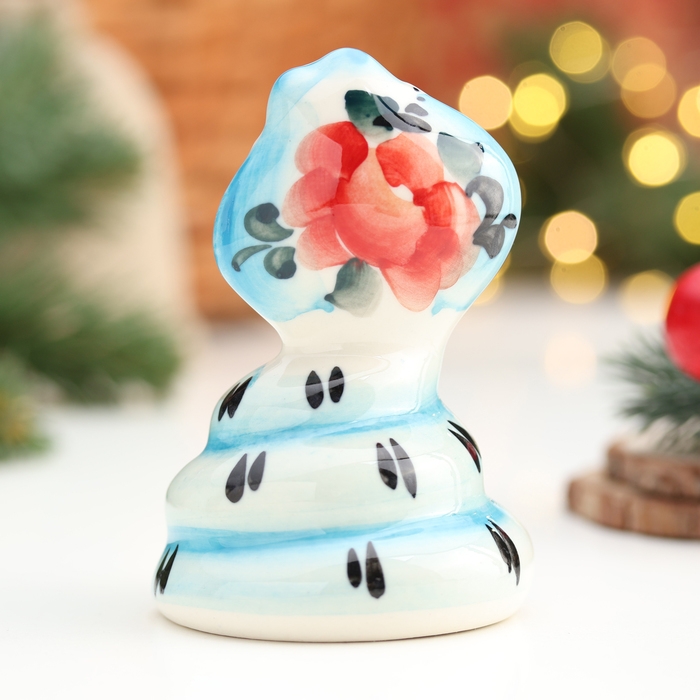 Сувенир &laquo;Змея Милена&raquo;, гжель, цвет, 10х6.5 см