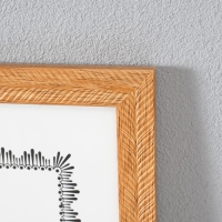 Фоторамка пластик 30х40 см "Карин" пшеничная 32,6х42,6х1 см