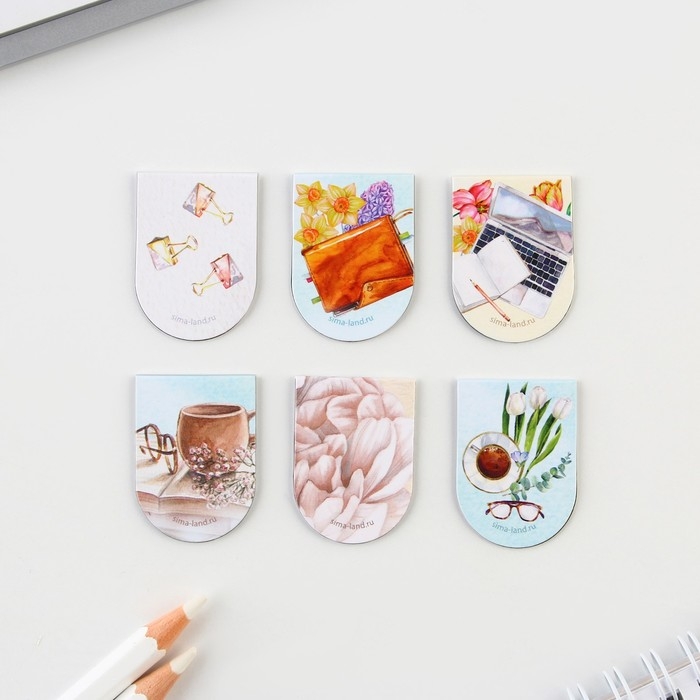 Закладки магнитные на подложке «Учителю: Вы лучший учитель», 6 шт. Закладки магнитные на подложке «Учителю: Вы лучший учитель», 6 шт.