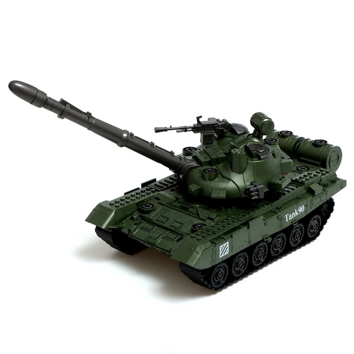 Конструктор винтовой &laquo;Боевой танк&raquo;, свет, звук, инерция, 57 деталей