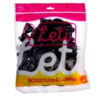 Шар латексный 5", хром, набор 100 шт., цвет чёрный