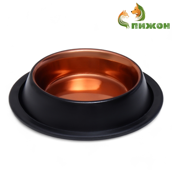 Миска с нескользящим основанием, 225 мл, античное серебро/бронза Миска с нескользящим основанием, 225 мл, античное серебро/бронза