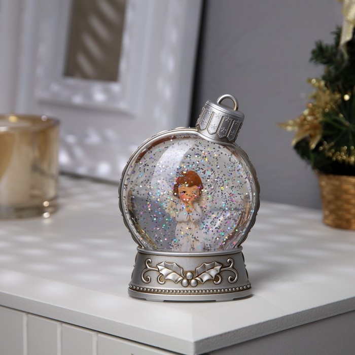 Светодиодная фигура &laquo;Ангел&raquo; 8.5 &times; 13.5 &times; 4 см, пластик, батарейки АААх2 (не в комплекте), свечение тёплое белое