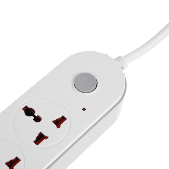 Удлинитель Luazon Lighting, 3 розетки, 3 м, 10 А, 2200 Вт, 2х0.75 мм2, 3хUSB, с выкл., Б Удлинитель Luazon Lighting, 3 розетки, 3 м, 10 А, 2200 Вт, 2х0.75 мм2, 3хUSB, с выкл., Б