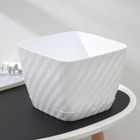 Горшок с поддоном &laquo;Классика&raquo;, 4,5 л, белый