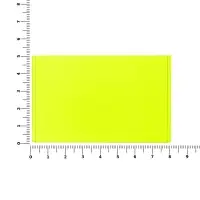 Лейбл из ПВХ Dzeta, ХL, желтый неон