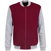 Бомбер College бордовый, размер XS