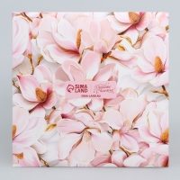 Коробка под торт, кондитерская упаковка, &laquo;Сакура&raquo;, 15 х 15 х 18 см