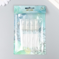 Спрей флакон с пульверизатором "Прозрачный" 8 мл набор 4 шт 1,2х1,2х9 см Спрей флакон с пульверизатором "Прозрачный" 8 мл набор 4 шт 1,2х1,2х9 см