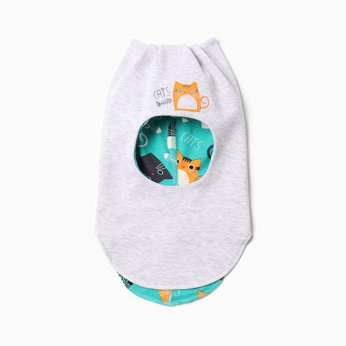 Шапка-шлем детский, цвет серый, размер 48-50 Шапка-шлем детский, цвет серый, размер 48-50