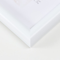 Фоторамка пластик "МИРАМ" 10х15 см, белый (пластиковый экран)