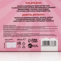 Подарочный набор косметики &laquo;Новый Год - время сиять!&raquo;, гель для душа и шампунь для волос, 2 х 250 мл, ЧИСТОЕ СЧАСТЬЕ