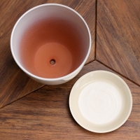 Набор горшков  "Глянец бутон" жемчуг, 4 предмета  1 / 2 / 3,8 / 5,4 л