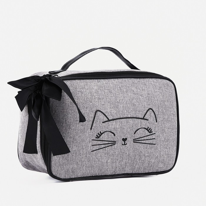 Косметичка на молнии, цвет серый Косметичка на молнии, цвет серый