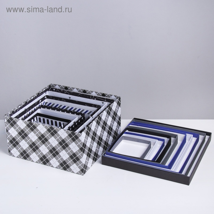 Набор коробок 10 в 1, упаковка подарочная, &laquo;Универсальный&raquo;, 10.2 х 10.2 х 6&ndash;28.2 х 28.2 х 15 см