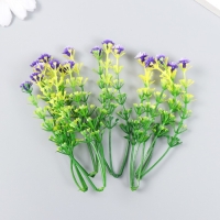 Декор для творчества "Агапантус" набор 6 шт фиолетовый 9,5 см