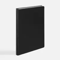 Ежедневник Doppio, недатированный, черный с серым