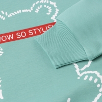 Комплект для девочки (джемпер, брюки), цвет пыльная мята, рост 110 см