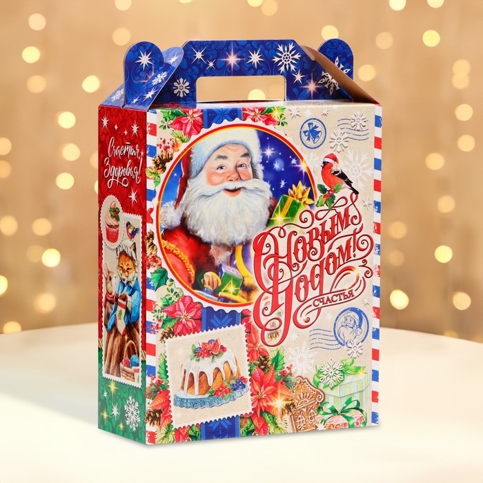 Новый год. Подарочная коробка новогодняя В гостях у сказки 17 х 7 х 25,5 см. Новый год. Подарочная коробка новогодняя В гостях у сказки 17 х 7 х 25,5 см.