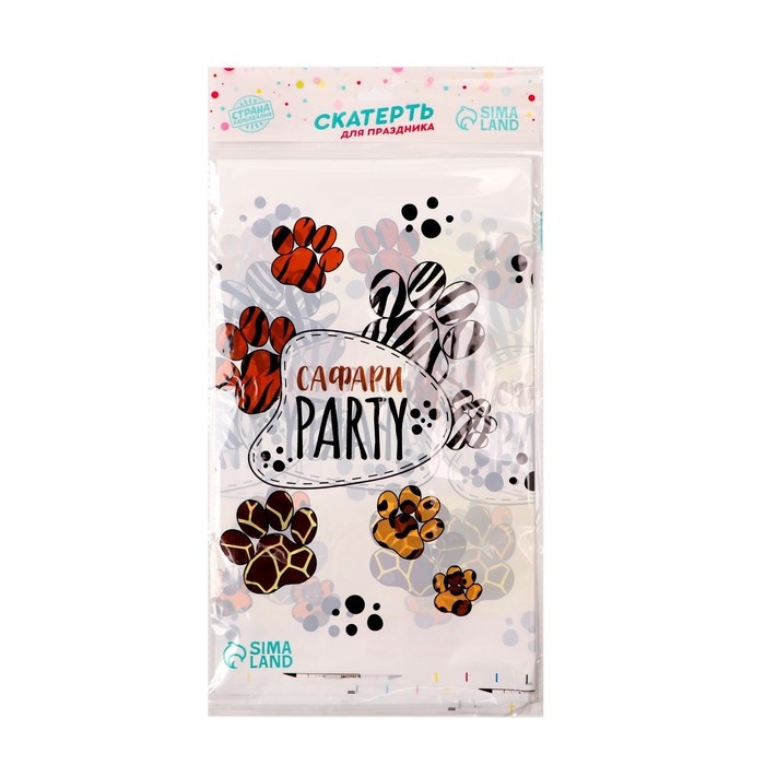 Скатерть одноразовая &laquo;Сафари&raquo;, 137 &times; 180 см