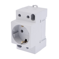 Розетка модульная SE DEKraft, 16 А, 250 В, на DIN-рейку, с з/к, IP20, белая, РМ-102 Розетка модульная SE DEKraft, 16 А, 250 В, на DIN-рейку, с з/к, IP20, белая, РМ-102