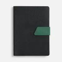 Ежедневник Boom, недатированный, черный с зеленым