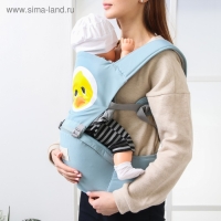 Рюкзак-кенгуру, хипсит для малыша «Животные», цвет голубой Рюкзак-кенгуру, хипсит для малыша «Животные», цвет голубой