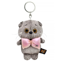 Брелок - детский мягкий &laquo;Басик с объёмным бантом&raquo;, 15 см