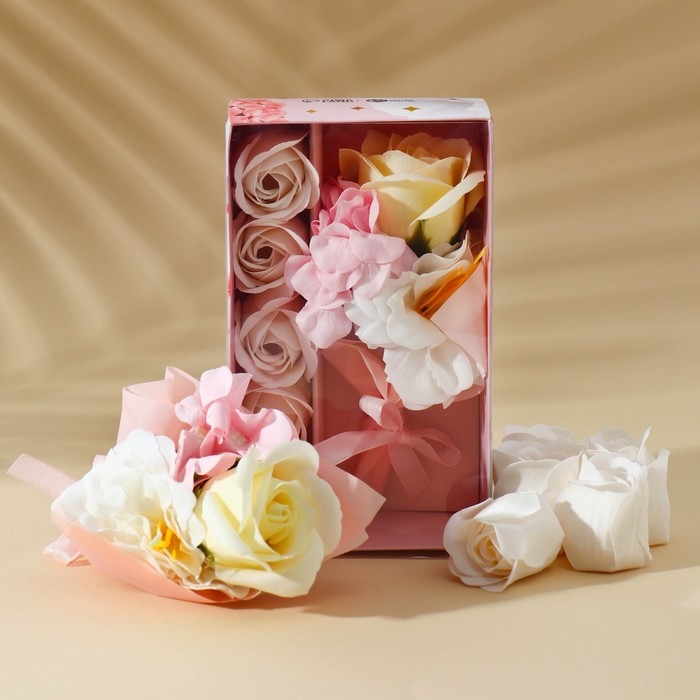 Подарочный набор косметики «Лучшей на свете», мыло лепестковое, ЧИСТОЕ СЧАСТЬЕ Подарочный набор косметики «Лучшей на свете», мыло лепестковое, ЧИСТОЕ СЧАСТЬЕ