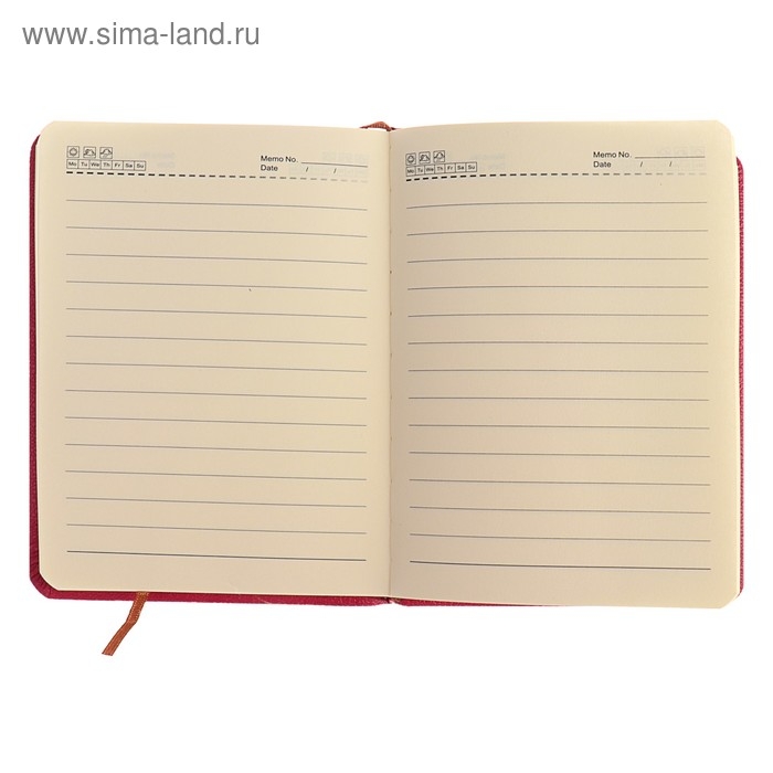 Ежедневник недатированный А6, 120 листов в линейку, обложка пвх, МИКС Ежедневник недатированный А6, 120 листов в линейку, обложка пвх, МИКС