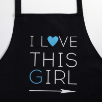 Фартук Этель I Love this girl 60х70 см, 100% хлопок, репс 210 г/м2 Фартук Этель I Love this girl 60х70 см, 100% хлопок, репс 210 г/м2