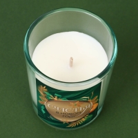 Свечи в стакане новогодние &laquo;Новый год: Чудеса случаются&raquo;,   набор, 2 шт., аромат белый орех и ель