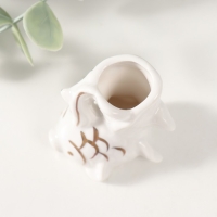 Сувенир керамика подставка д/зубочисток "Белая рыбка" с золотом 5,2х4х5,5 см Сувенир керамика подставка д/зубочисток "Белая рыбка" с золотом 5,2х4х5,5 см