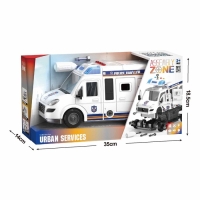 Конструктор винтовой «Полицейский фургон», свет, звук, инерция, 50 деталей Конструктор винтовой «Полицейский фургон», свет, звук, инерция, 50 деталей